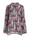 Cc By Camilla Cappelli Woman Kaftan Black Size 2 Linen In Black