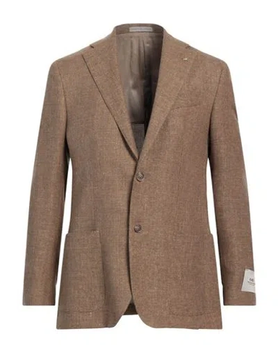 Cc Collection Corneliani Man Blazer Beige Size 44 Virgin Wool, Linen