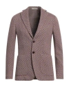 Cc Collection Corneliani Man Blazer Mauve Size 40 Cotton, Virgin Wool In Purple