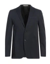 Cc Collection Corneliani Man Blazer Midnight Blue Size 38 Lyocell, Cotton, Elastane In Blue