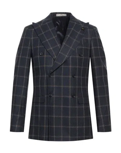 Cc Collection Corneliani Man Blazer Midnight Blue Size 40 Virgin Wool, Cotton, Polyamide