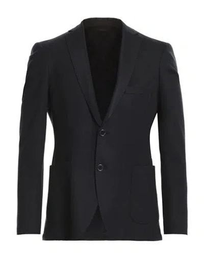 Cc Collection Corneliani Man Blazer Midnight Blue Size 40 Viscose, Polyamide, Elastane