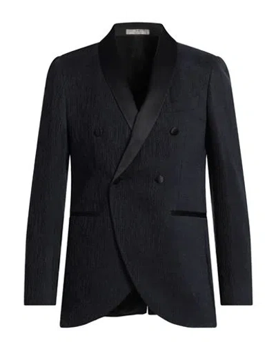 Cc Collection Corneliani Man Blazer Midnight Blue Size 40 Viscose, Polyester