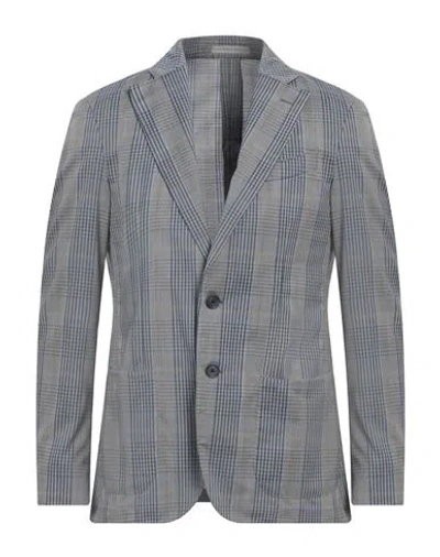 Cc Collection Corneliani Man Blazer Slate Blue Size 40 Virgin Wool