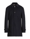 Cc Collection Corneliani Man Coat Midnight Blue Size 48 Wool, Polyester