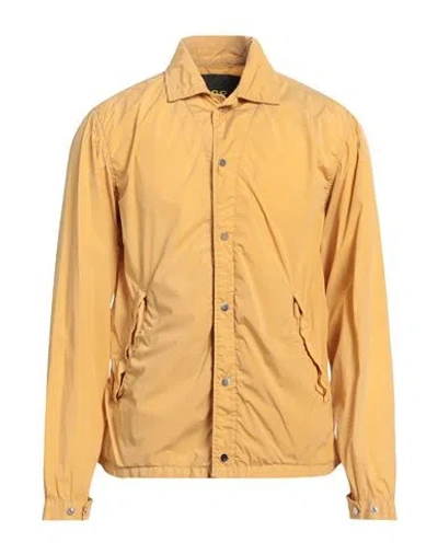 Cc Collection Corneliani Man Jacket Marigold Size 40 Polyamide, Elastane In Yellow