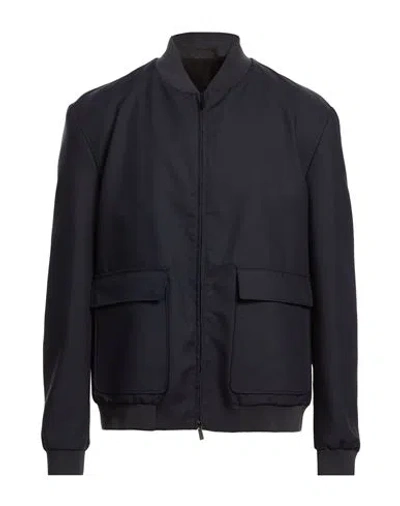 Cc Collection Corneliani Man Jacket Midnight Blue Size 46 Virgin Wool, Mohair Wool