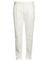 Cc Collection Corneliani Man Pants Ivory Size 40 Cotton, Elastane In White