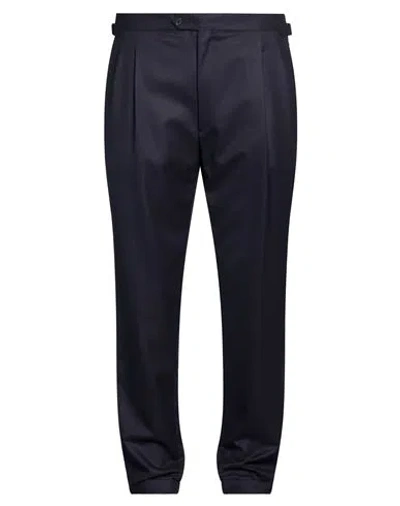 Cc Collection Corneliani Man Pants Midnight Blue Size 38 Virgin Wool