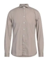 Cc Collection Corneliani Man Shirt Taupe Size 17 Cotton