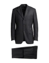 Cc Collection Corneliani Man Suit Black Size 38 Virgin Wool