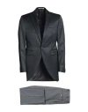 Cc Collection Corneliani Man Suit Black Size 40 Virgin Wool, Polyester In Black