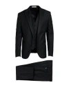 Cc Collection Corneliani Man Suit Black Size 44 Merino Wool In Black