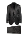Cc Collection Corneliani Man Suit Black Size 48 Virgin Wool, Polyester In Black
