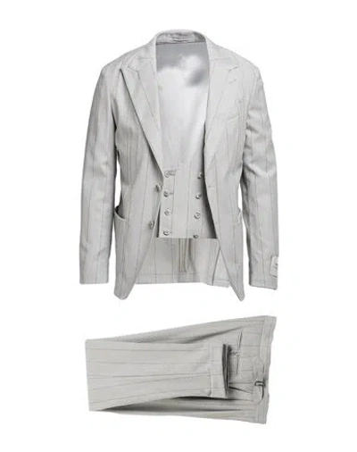 Cc Collection Corneliani Man Suit Light Grey Size 38 Virgin Wool, Elastane In Gray