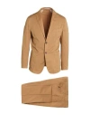 Cc Collection Corneliani Man Suit Sand Size 40 Cotton, Elastane