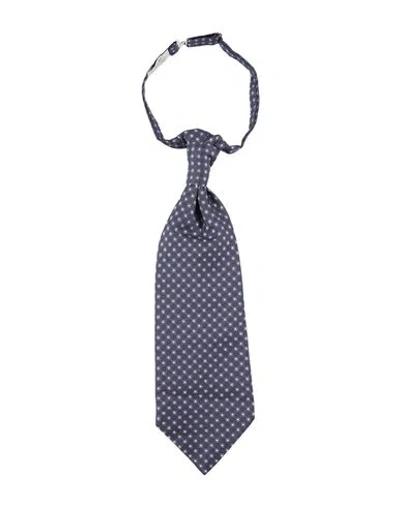 Cc Collection Corneliani Man Ties & Bow Ties Light Grey Size - Silk In Blue