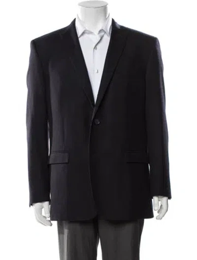 Pre-owned Cc Collection Corneliani Virgin Wool Blazer In Blue