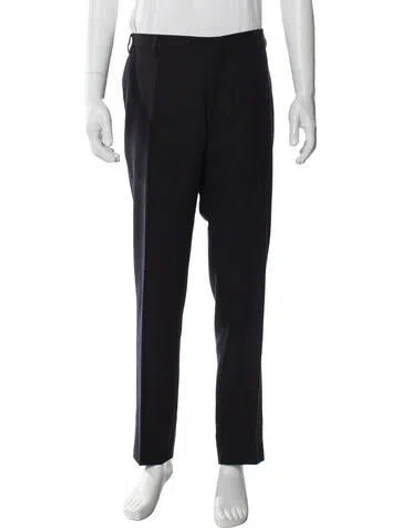 Pre-owned Cc Collection Corneliani Virgin Wool Dress Pants In Blue