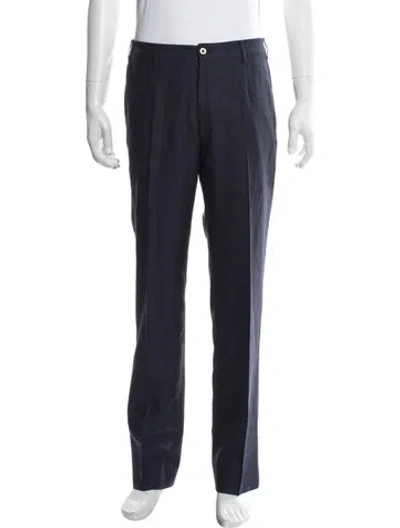 Pre-owned Cc Collection Corneliani Wool Dress Pants In Blue