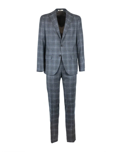 Cc Corneliani Gray Wales Suit In 19