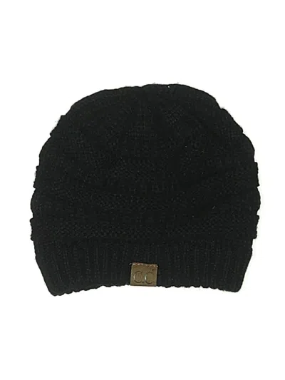 Pre-owned C.c Exclusives Beanie Hat In Black