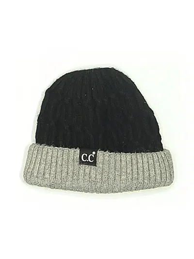Pre-owned C.c Exclusives Beanie Hat In Black