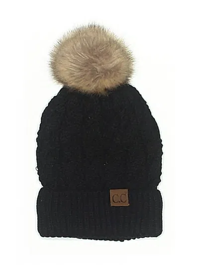 Pre-owned C.c Exclusives Beanie Hat In Black