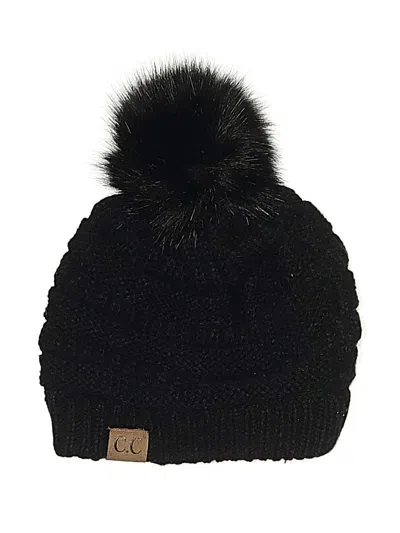 Pre-owned C.c Exclusives Beanie Hat In Black