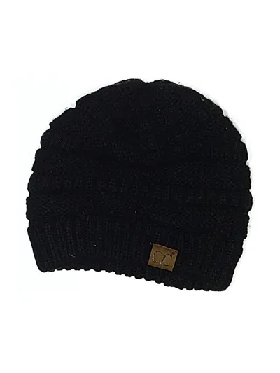 Pre-owned C.c Exclusives Beanie Hat In Black