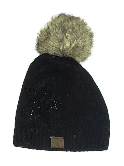 Pre-owned C.c Exclusives Beanie Hat In Black