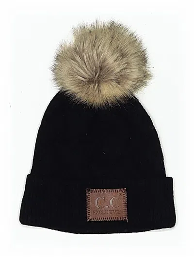 Pre-owned C.c Exclusives Beanie Hat In Black