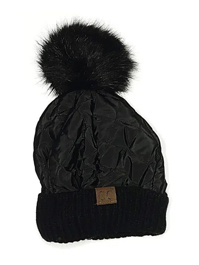 Pre-owned C.c Exclusives Beanie Hat In Black