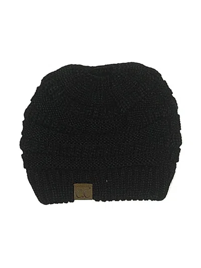 Pre-owned C.c Exclusives Beanie Hat In Black