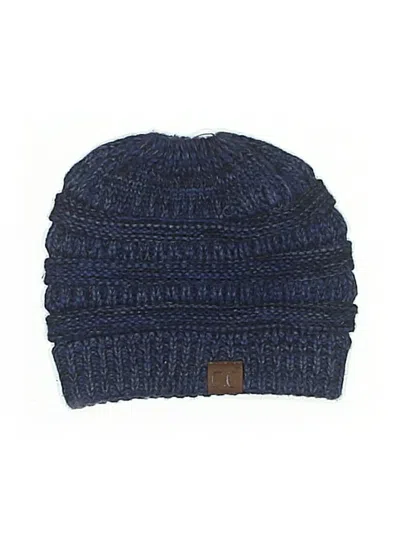 Pre-owned C.c Exclusives Beanie Hat In Blue