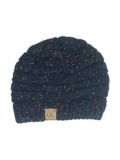 Pre-owned C.c Exclusives Beanie Hat In Blue