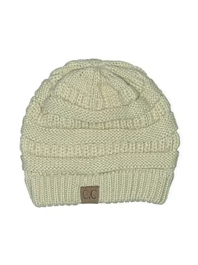 Pre-owned C.c Exclusives Beanie Hat In Brown
