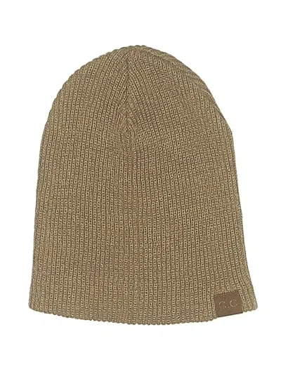 Pre-owned C.c Exclusives Beanie Hat In Brown