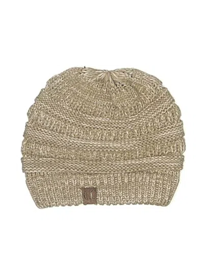 Pre-owned C.c Exclusives Beanie Hat In Brown
