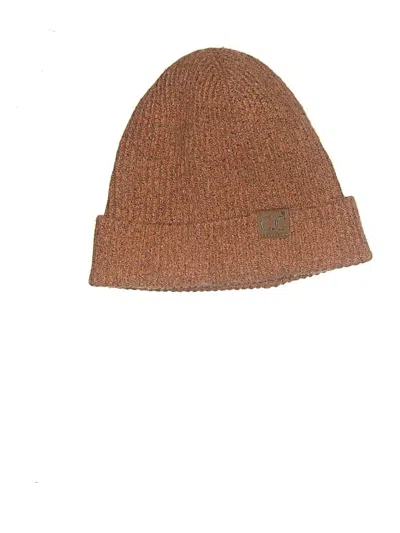 Pre-owned C.c Exclusives Beanie Hat In Brown