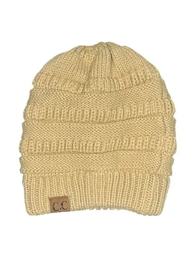 Pre-owned C.c Exclusives Beanie Hat In Brown