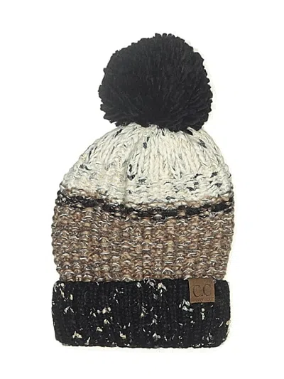 Pre-owned C.c Exclusives Beanie Hat In Brown