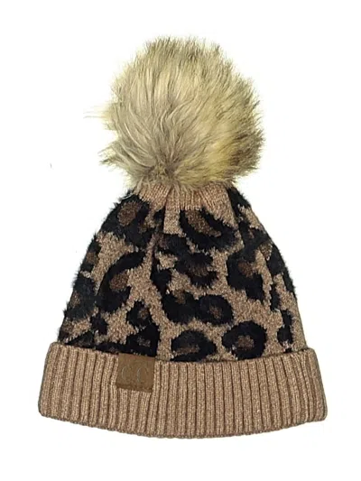 Pre-owned C.c Exclusives Beanie Hat In Brown