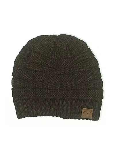 Pre-owned C.c Exclusives Beanie Hat In Brown