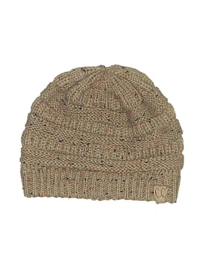 Pre-owned C.c Exclusives Beanie Hat In Brown