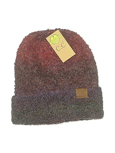 C.c Exclusives Beanie Hat In Burgundy