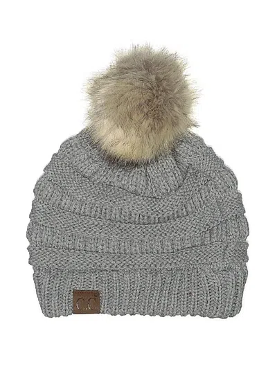 Pre-owned C.c Exclusives Beanie Hat In Gray