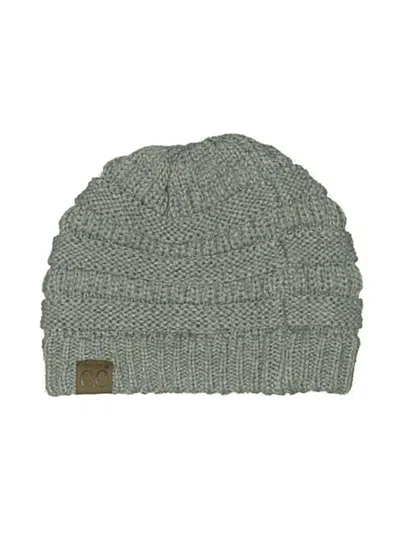 Pre-owned C.c Exclusives Beanie Hat In Gray