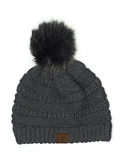 Pre-owned C.c Exclusives Beanie Hat In Gray
