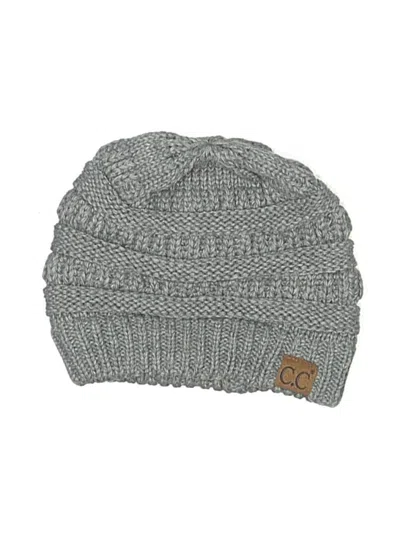 Pre-owned C.c Exclusives Beanie Hat In Gray